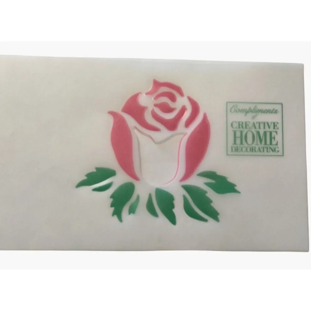Rose Stencil Creative Home Decorating